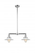 Innovations Lighting 209-PC-G1 - Halophane - 2 Light - 21 inch - Polished Chrome - Stem Hung - Adjustable Island Light