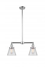 Innovations Lighting 209-PC-G62 - Cone - 2 Light - 21 inch - Polished Chrome - Stem Hung - Adjustable Island Light