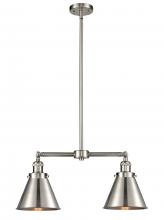 Innovations Lighting 209-SN-M13-SN - Appalachian - 2 Light - 23 inch - Brushed Satin Nickel - Stem Hung - Adjustable Island Light