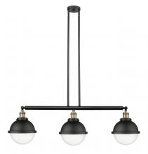 Innovations Lighting 213-BAB-HFS-84-BK - Hampden - 3 Light - 42 inch - Black Antique Brass - Stem Hung - Adjustable Island Light