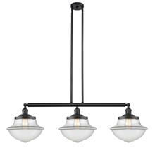 Innovations Lighting 213-BK-G542 - Oxford - 3 Light - 42 inch - Matte Black - Stem Hung - Island Light