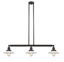 Innovations Lighting 213-OB-G1 - Halophane - 3 Light - 41 inch - Oil Rubbed Bronze - Stem Hung - Adjustable Island Light