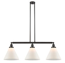 Innovations Lighting 213-OB-G41-L - Cone - 3 Light - 44 inch - Oil Rubbed Bronze - Stem Hung - Island Light