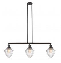 Innovations Lighting 213-OB-G664-7 - Bullet - 3 Light - 38 inch - Oil Rubbed Bronze - Stem Hung - Island Light