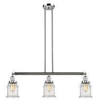 Innovations Lighting 213-PC-G184 - Canton - 3 Light - 39 inch - Polished Chrome - Stem Hung - Adjustable Island Light