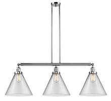 Innovations Lighting 213-PC-G42-L - Cone - 3 Light - 44 inch - Polished Chrome - Stem Hung - Island Light