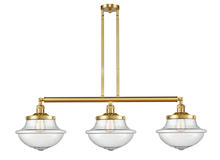 Innovations Lighting 213-SG-G544 - Oxford - 3 Light - 42 inch - Satin Gold - Stem Hung - Adjustable Island Light