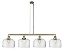 Innovations Lighting 214-AB-G72-L - Bell - 4 Light - 54 inch - Antique Brass - Stem Hung - Island Light