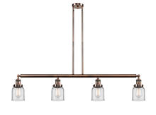 Innovations Lighting 214-AC-G52 - Bell - 4 Light - 50 inch - Antique Copper - Stem Hung - Island Light