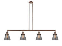 Innovations Lighting 214-AC-G63 - Cone - 4 Light - 51 inch - Antique Copper - Stem Hung - Island Light
