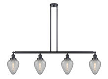 Innovations Lighting 214-BK-G165 - Geneseo - 4 Light - 52 inch - Matte Black - Stem Hung - Island Light