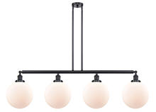 Innovations Lighting 214-BK-G201-10 - Beacon - 4 Light - 54 inch - Matte Black - Stem Hung - Island Light