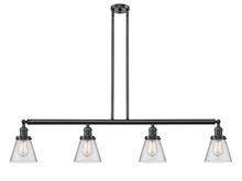 Innovations Lighting 214-OB-G62 - Cone - 4 Light - 51 inch - Oil Rubbed Bronze - Stem Hung - Island Light