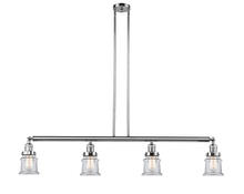 Innovations Lighting 214-PC-G182S - Canton - 4 Light - 51 inch - Polished Chrome - Stem Hung - Island Light