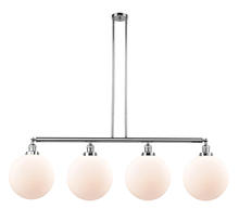 Innovations Lighting 214-PC-G201-12 - Beacon - 4 Light - 56 inch - Polished Chrome - Stem Hung - Island Light