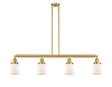 Innovations Lighting 214-SG-G51 - Bell - 4 Light - 50 inch - Satin Gold - Stem Hung - Island Light