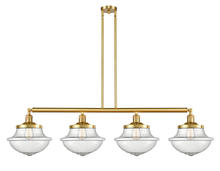 Innovations Lighting 214-SG-G544 - Oxford - 4 Light - 54 inch - Satin Gold - Stem Hung - Island Light