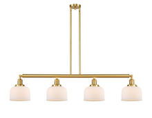 Innovations Lighting 214-SG-G71 - Bell - 4 Light - 53 inch - Satin Gold - Stem Hung - Island Light