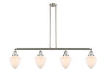 Innovations Lighting 214-SN-G661-7 - Bullet - 4 Light - 50 inch - Brushed Satin Nickel - Stem Hung - Island Light