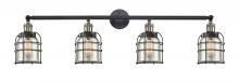 Innovations Lighting 215-BAB-G58-CE - Bell Cage - 4 Light - 43 inch - Black Antique Brass - Bath Vanity Light