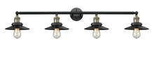 Innovations Lighting 215-BAB-M6-LED - Railroad - 4 Light - 44 inch - Black Antique Brass - Bath Vanity Light