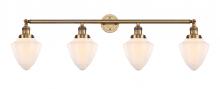 Innovations Lighting 215-BB-G661-7 - Bullet - 4 Light - 46 inch - Brushed Brass - Bath Vanity Light