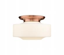 Innovations Lighting 221-1F-AC-G691-16 - Bridgeton - 1 Light - 16 inch - Antique Copper - Flush Mount