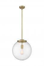 Innovations Lighting 221-1S-BB-G204-14 - Beacon - 1 Light - 16 inch - Brushed Brass - Stem Hung - Pendant