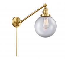 Innovations Lighting 237-SG-G202-8 - Beacon - 1 Light - 8 inch - Satin Gold - Swing Arm