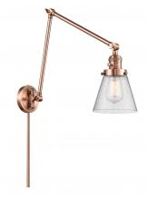 Innovations Lighting 238-AC-G64 - Cone - 1 Light - 8 inch - Antique Copper -Adjustable Swing Arm