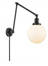 Innovations Lighting 238-BK-G201-8 - Beacon - 1 Light - 8 inch - Matte Black - Swing Arm