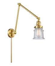 Innovations Lighting 238-SG-G184S - Canton - 1 Light - 8 inch - Satin Gold - Swing Arm