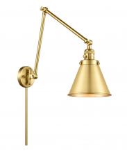 Innovations Lighting 238-SG-M13-SG - Appalachian - 1 Light - 8 inch - Satin Gold - Swing Arm