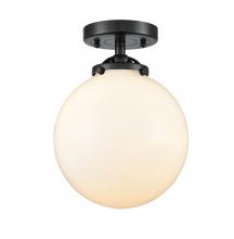 Innovations Lighting 284-1C-OB-G201-8 - Beacon - 1 Light - 8 inch - Oil Rubbed Bronze - Semi-Flush Mount