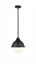 Innovations Lighting 288-1S-BK-HFS-81-BK - Hampden - 1 Light - 9 inch - Matte Black - Cord hung - Mini Pendant