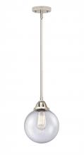 Innovations Lighting 288-1S-PN-G204-8 - Beacon - 1 Light - 8 inch - Polished Nickel - Cord hung - Mini Pendant