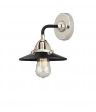 Innovations Lighting 288-1W-BPN-M6-BK - Railroad - 1 Light - 8 inch - Black Polished Nickel - Sconce