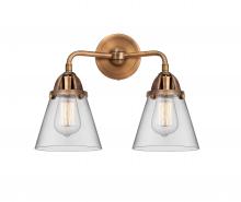 Innovations Lighting 288-2W-AC-G62 - Cone - 2 Light - 14 inch - Antique Copper - Bath Vanity Light