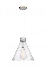 Innovations Lighting 410-1PL-SN-G411-16SDY - Newton Cone - 1 Light - 16 inch - Satin Nickel - Cord hung - Pendant