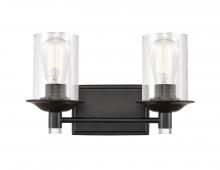 Innovations Lighting 417-2W-BK-CL - Manhattan Bath Vanity Light