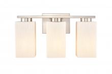 Innovations Lighting 419-3W-SN-W - Juneau - 3 Light - 17 inch - Satin Nickel - Bath Vanity Light