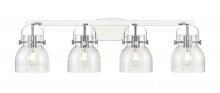 Innovations Lighting 423-4W-PC-G412-6SDY - Pilaster II Bell - 4 Light - 37 inch - Polished Chrome - Bath Vanity Light