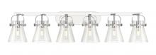 Innovations Lighting 423-6W-PC-G411-6SDY - Pilaster II Cone - 6 Light - 46 inch - Polished Chrome - Bath Vanity Light