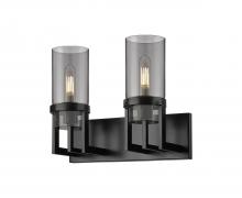 Innovations Lighting 426-2W-BK-G426-8SM - Utopia - 2 Light - 15 inch - Matte Black - Bath Vanity Light