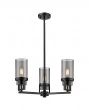 Innovations Lighting 426-3CR-BK-G426-8SM - Utopia - 3 Light - 22 inch - Matte Black - Pendant