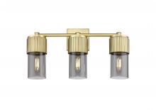 Innovations Lighting 428-3W-BB-G428-7SM - Bolivar - 3 Light - 21 inch - Brushed Brass - Bath Vanity Light