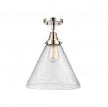 Innovations Lighting 447-1C-PN-G44-L - Cone - 1 Light - 12 inch - Polished Nickel - Flush Mount