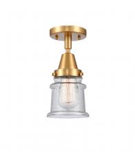 Innovations Lighting 447-1C-SG-G184S - Canton - 1 Light - 6 inch - Satin Gold - Flush Mount