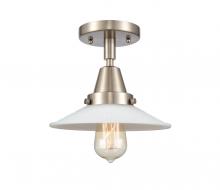 Innovations Lighting 447-1C-SN-G1 - Halophane - 1 Light - 9 inch - Brushed Satin Nickel - Flush Mount