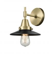 Innovations Lighting 447-1W-AB-M6-BK - Railroad - 1 Light - 8 inch - Antique Brass - Sconce